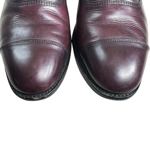 Allen Edmonds Park Avenue Cap-toe Leather Oxford Dress Shoe. Size 10D. Burgundy - Picture 5 of 11